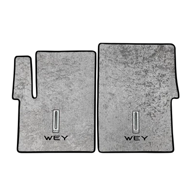 Universal Foot Pad — Second-Row Carpets, Waterproof and Non-Slip - main-and-passenger-foot-pads-silver