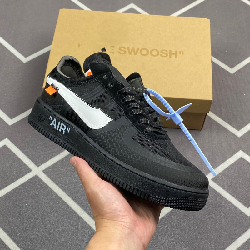 純正オリジナル OFFxAir Force OW 共同ブランド エア フォース ワン メッシュ クラシック ロートップ 多用途 カジュアル スポーツ スニーカー|undefined
