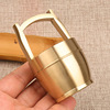 Brass jewelry, golden water, table bucket