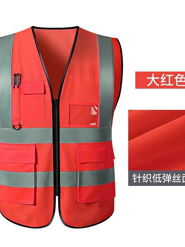 Multi-Bolsillo chaleco reflectante ropa reflectante conducción construcción saneamiento deber tráfico equitación ropa de seguridad