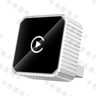Wireless Carplay Module – Simsiz CarPlay və Android Auto - q1bvs-texture-silver-white-label-metal-glass-wireless-carplay-android-auto-2-in-1-adapter-exclusively-for-overseas-systems