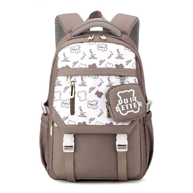 JLD nuevo transfronterizo de alta apariencia ultra-ligero mochila de la escuela secundaria chica estudiante mochila multi-funcional casual junior high schoolbag