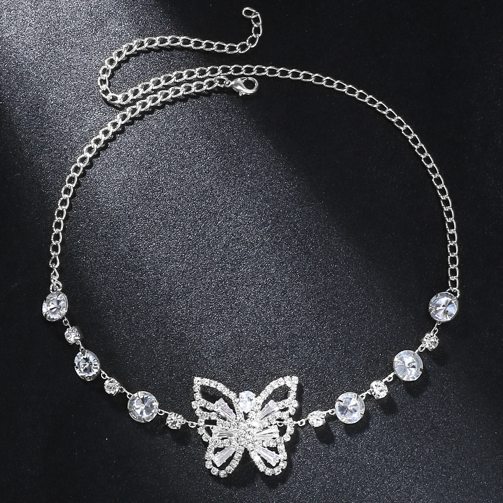 Party, Street Occasion Copper Material Butterfly Pattern Wholesale Jewelry Simple Style Classic Style Butterfly Copper Plating Butterfly Earrings Necklace