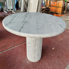 白广西深啡茶几真石客厅家用奶油风高低组合户外或室内摆件