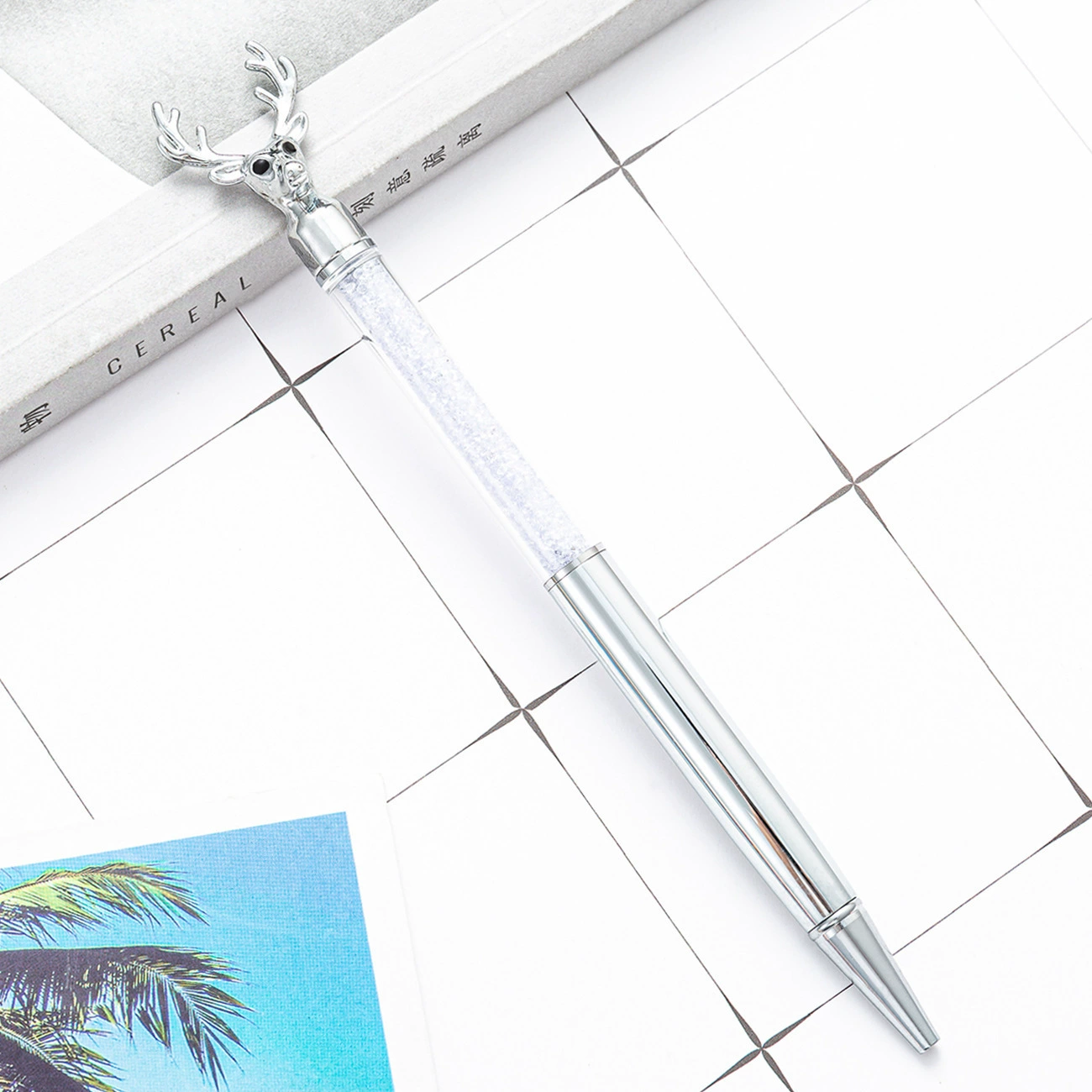 Creative metal ballpoint pen, multicoloured rollerball pen, Nordic style, Birthday gift