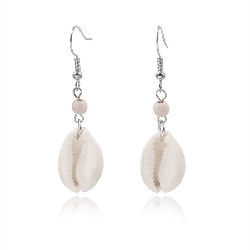 Wholesale Jewelry 1 Pair Bohemian Shell Alloy Shell Drop Earrings display picture 5