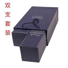 クラシック赤ワインギフトボックスセット、ポータブル紙箱、赤ワインバッグ（シングルまたはダブル）、高品質ギフト用紙袋