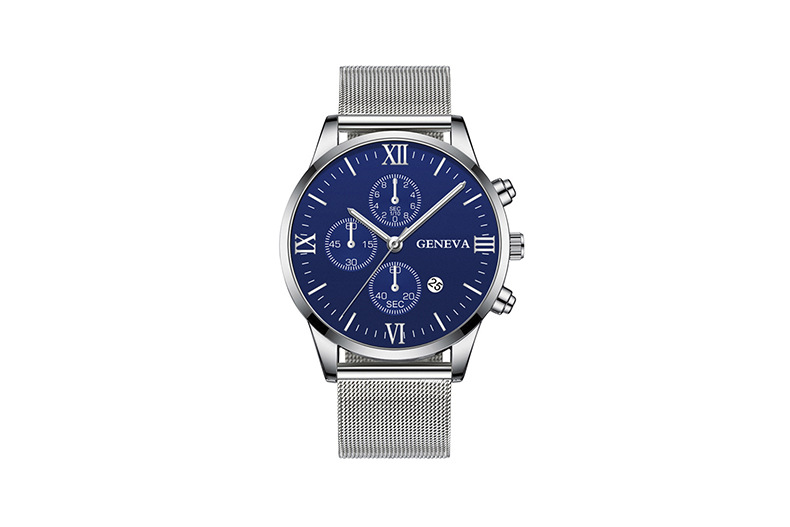 Men's Gender Casual Color Block Buckle Quartz Watch Men's Watches