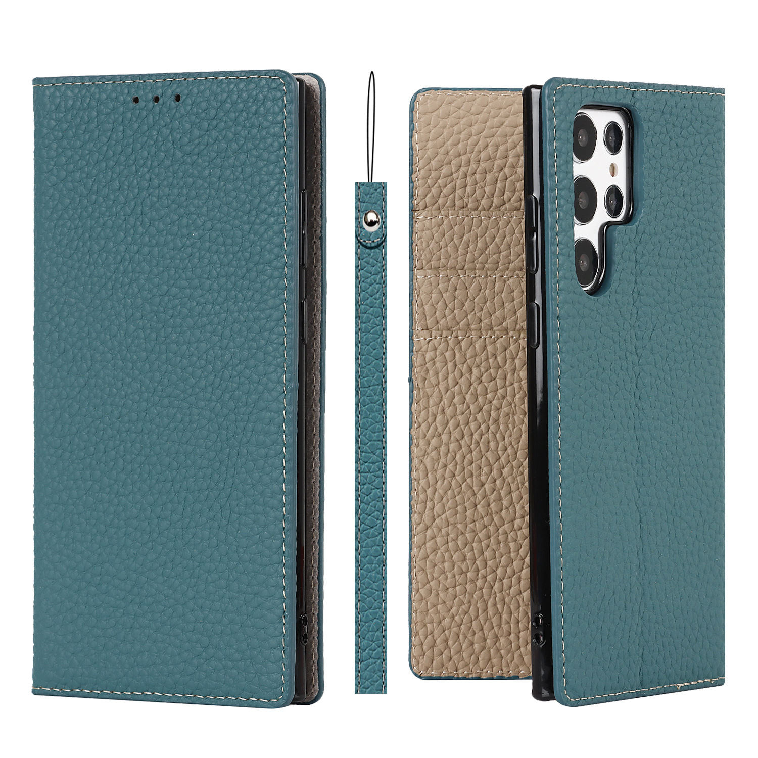 Genuine Leather Protective Case For Samsung Galaxy S24 And S25 Ultra_voghion.com
