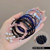 Black elastic durable hair rope, hair accessory, case, simple and elegant design