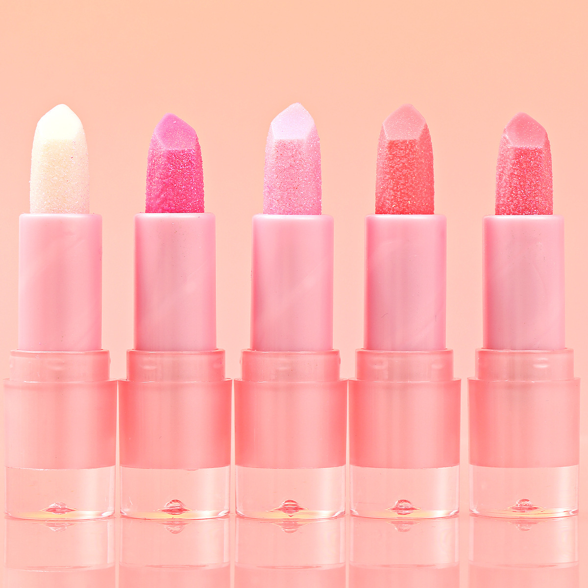 (caja de exhibición) USHAS Europa y los Estados Unidos cruzando la frontera spot perlada lápiz labial brillante brillo no es fácil de descolorar esmalte labial brillante UC056