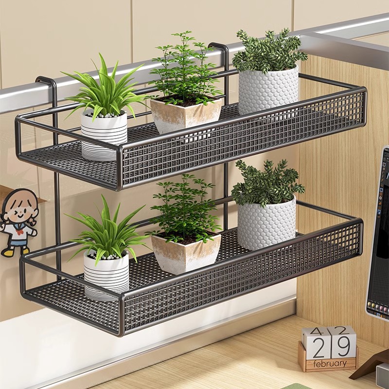 걸이형 수납선반, 사무실 걸이바구니, 워크스테이션 스크린, 다층 수납물품, 데스크 파티션, 설치 불필요