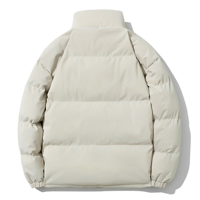 Prendas de vestir de algodón pat de comercio exterior para hombre, prendas de vestir gruesas con cuello levantado, Chaqueta de algodón holgada de marca a la moda para invierno, prendas de vestir cálidas y a prueba de frío 2022