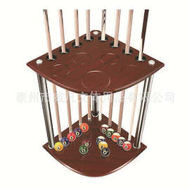 威凡台球桌木质架杆扇形8孔撞球台多种颜色架杆桌球台配件架杆器