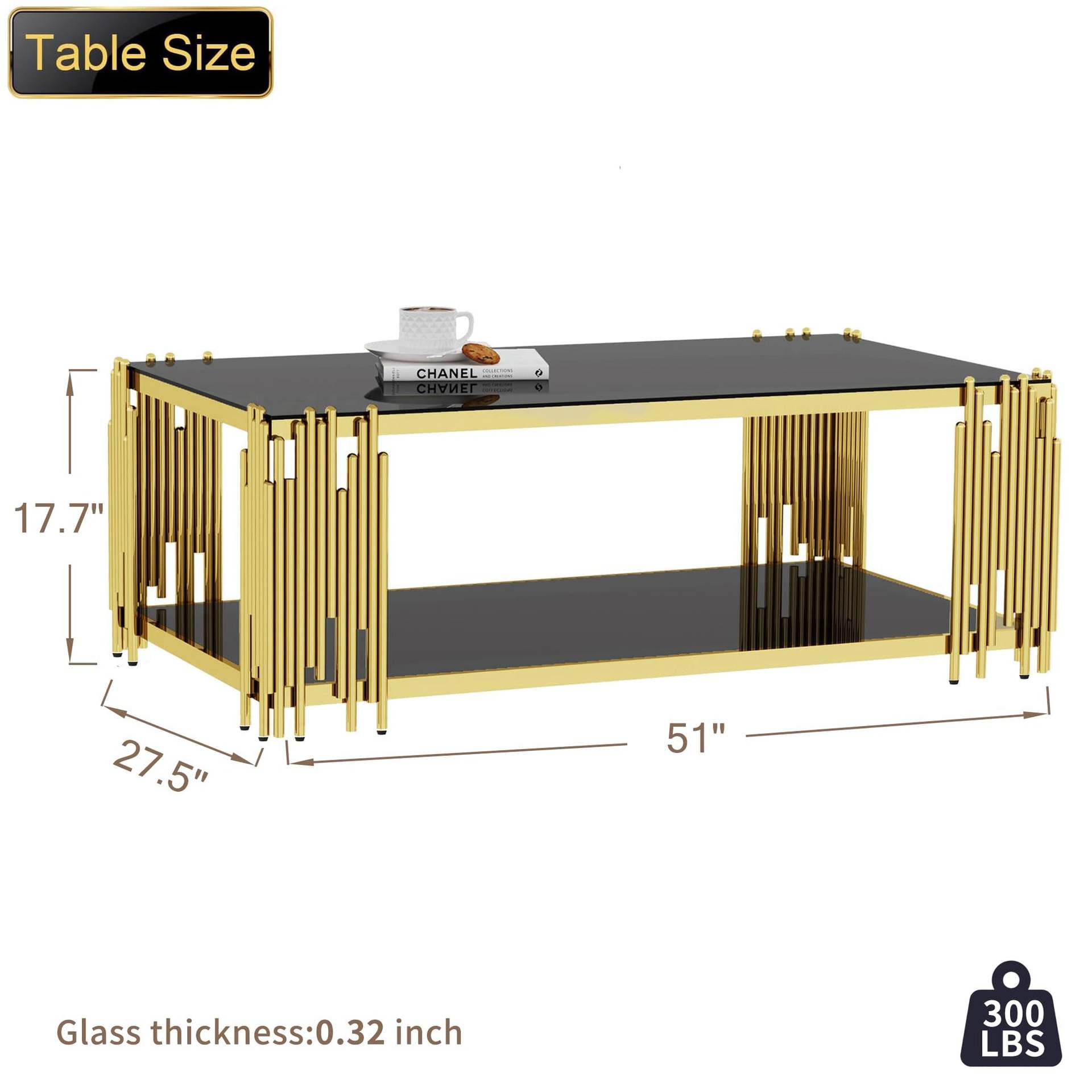 Mesa de té de acero inoxidable de exportación de lujo ligero de alta calidad moderna y simple mesa de café de borde de vidrio templado