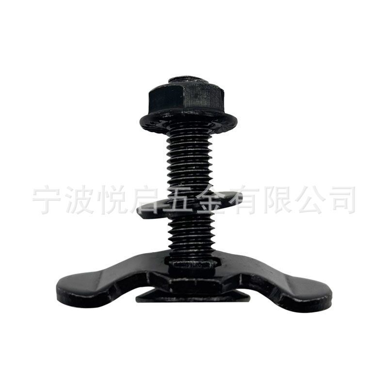 8.8級RVキャンピングカー改造用黒色M8ネジ固定バックルアルミレールアクセサリー20/40/60mm|undefined