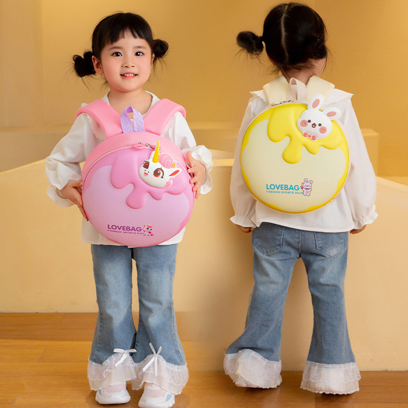 Cute conejo niña mochila de dibujos animados unicornio oso pequeño mochila infantil mochila transpirable para niños