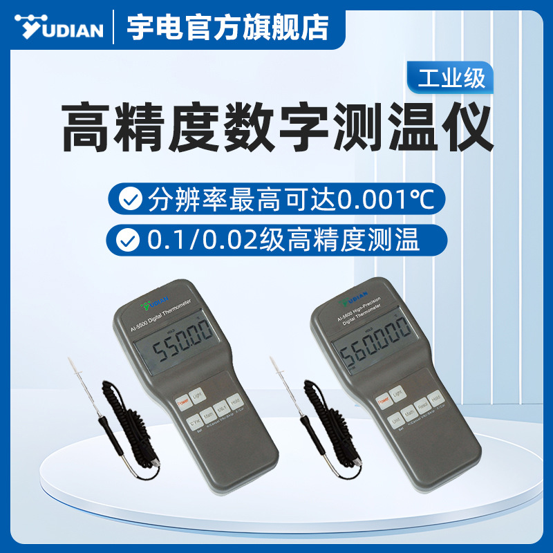 宇电AI-5500/5600手持式高精度数字测温仪智能数显表温度测量仪表