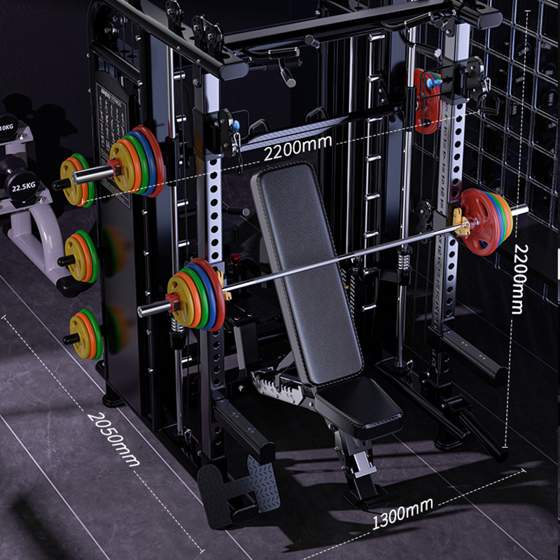 Entrenador integrado de muslo interno y externo multifuncional combinado en cuclillas y empuje horizontal, marco de pájaros