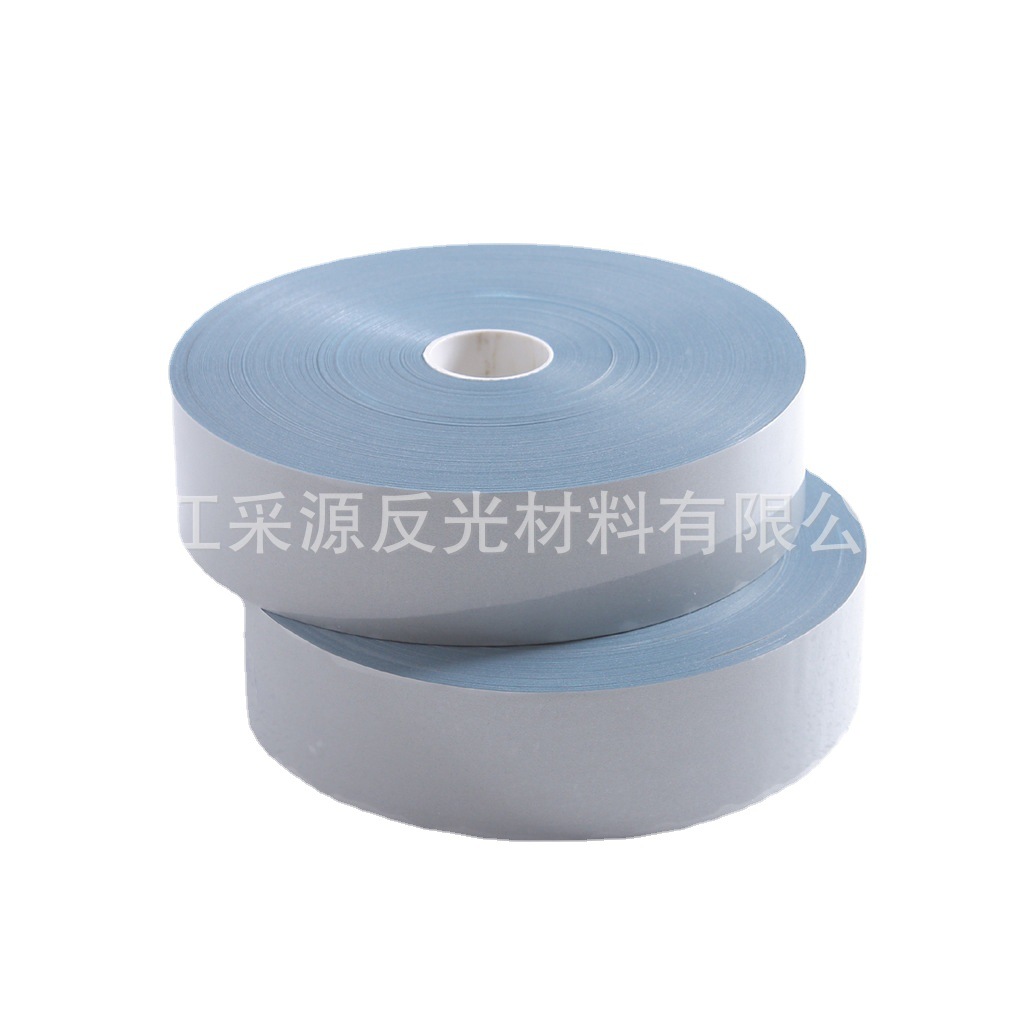 TPU亮银反光热贴膜热转印反光膜银灰色热压反光带高亮反光刻字膜