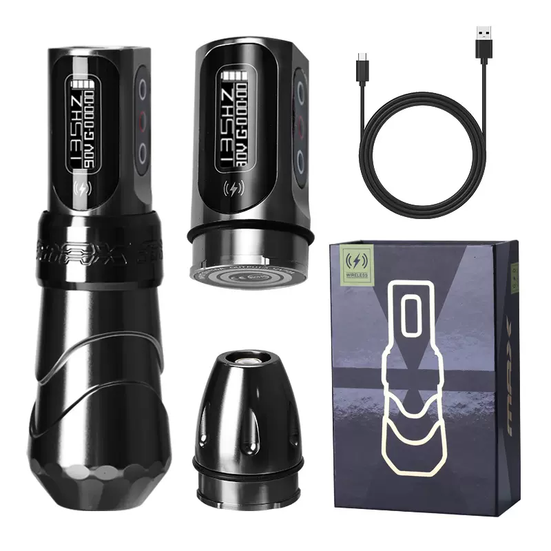 丫好无线纹身笔割线打雾一体机刺青工具双电池马达纹身机厂家跨境