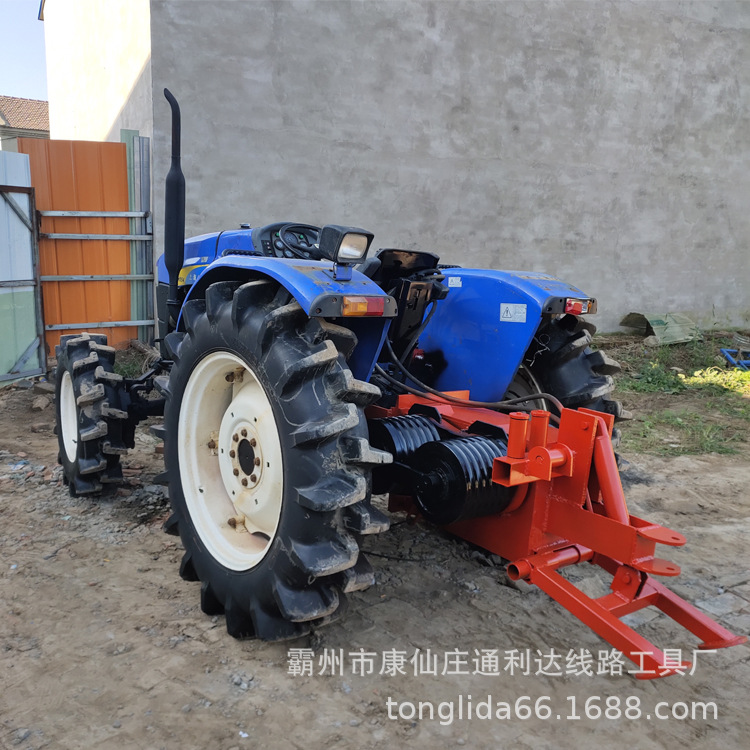 山东60型拖拉机绞磨车 二手拖拉机改装的绞磨 拖拉机电缆拉线器