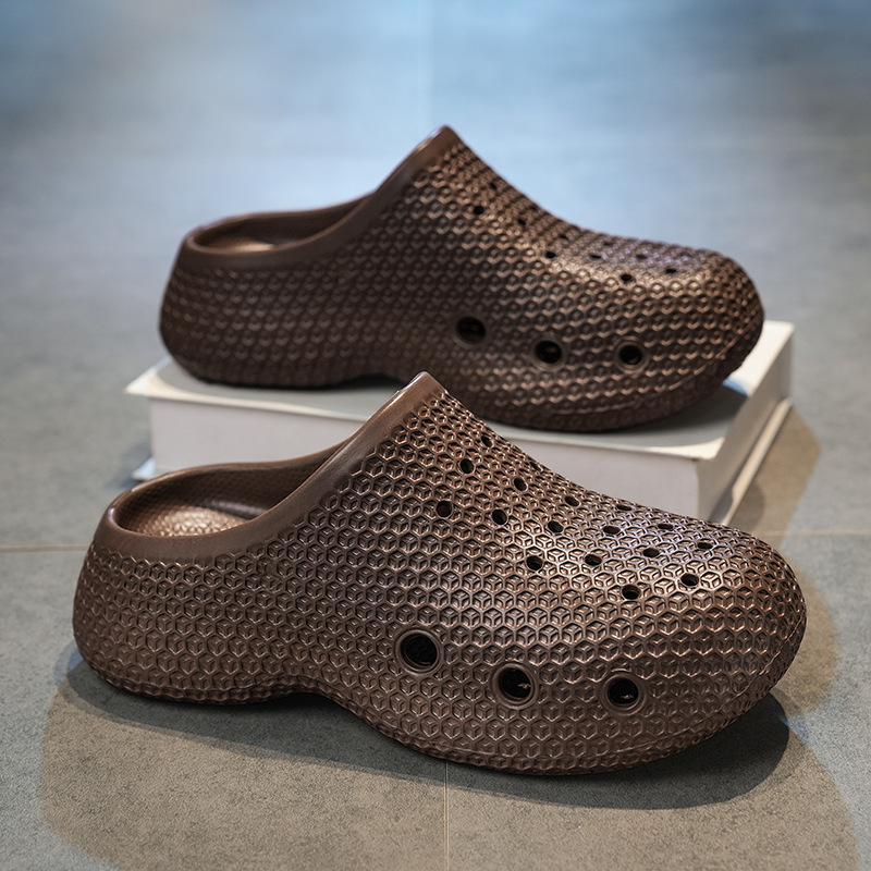 Men's Summer Outdoor Thick-Soled Non-Slip Slippers with a Soft Feel, Sporty Casual Sandals, Couple's Beach Clogs
