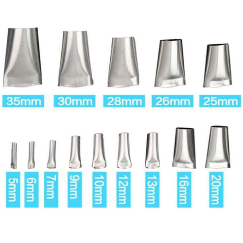 Cross-border stainless steel glue nozzle with base, glass glue gun nozzle, home improvement door and window glue tool set of 14 pieces
