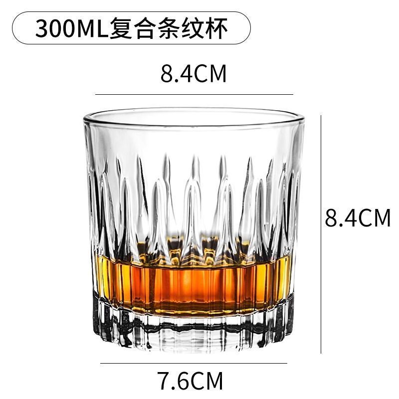 ウイスキーグラス水晶ガラスヨーロッパ風強厚ビールグラスガラス水カップバー洋酒器|undefined