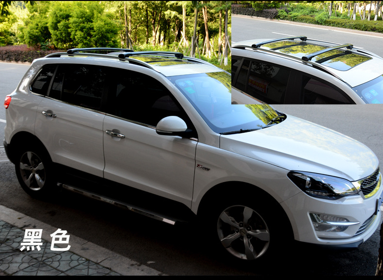 Crocodile-style roof rack with crossbars, aluminum alloy roof rack, universal travel rack with strong load-bearing capacity