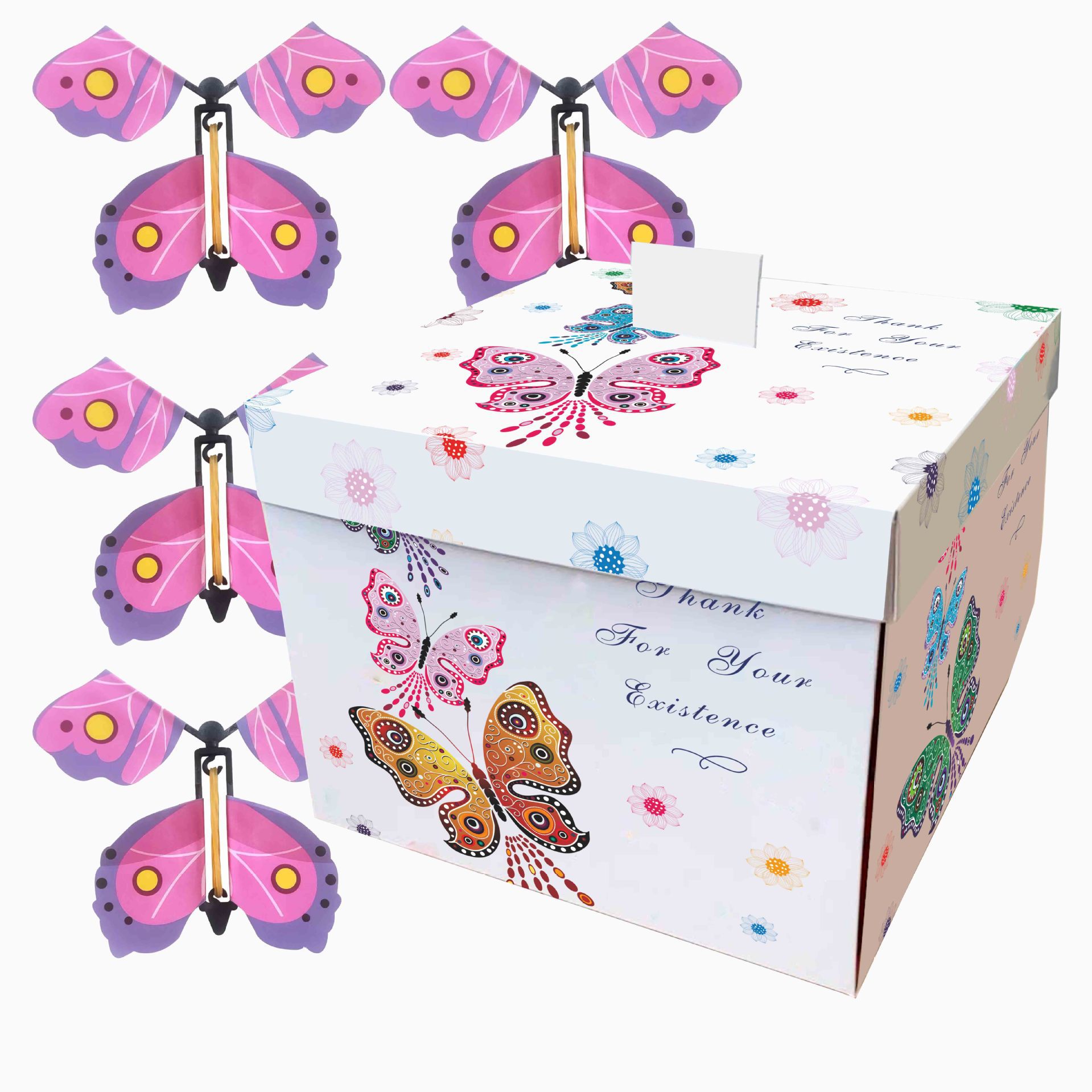 26 nueva explosión caja de regalo sorpresa caja de mariposa de vuelo fiesta de cumpleaños ceremonia de graduación de Año Nuevo decoración de caja de regalo