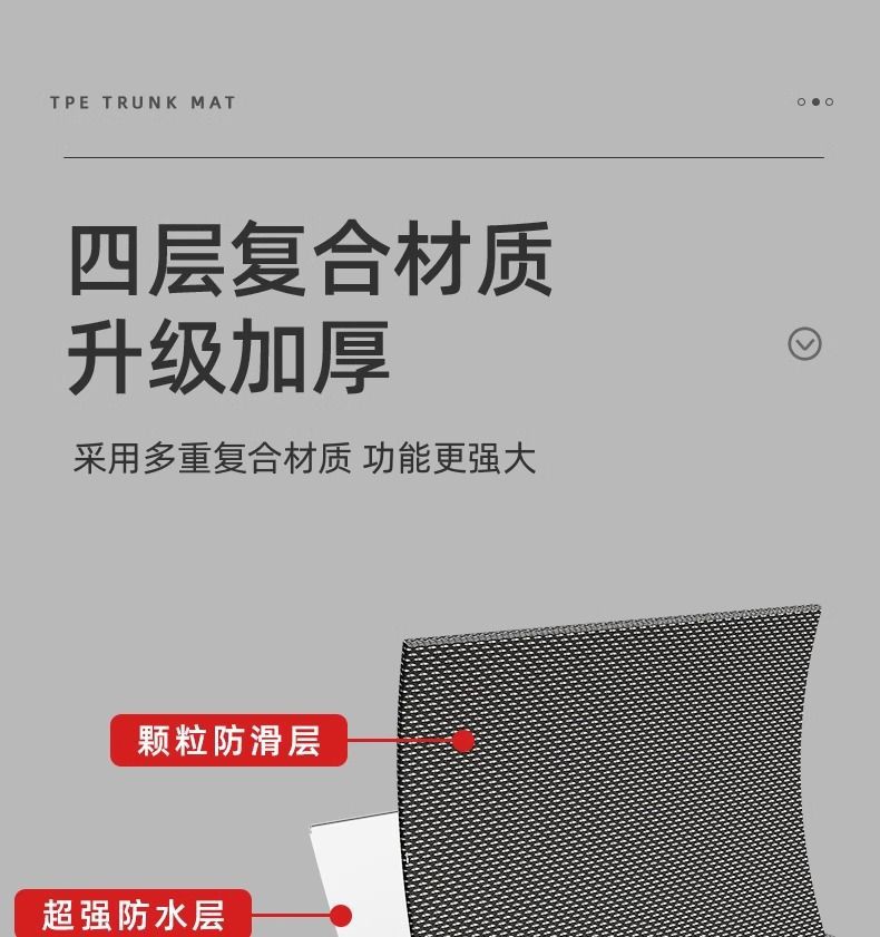 Suitable for Volkswagen Bora Trunk Mat Durable 25 TPE Encircling Trunk Mat 24 Auto Supplies Decoration New