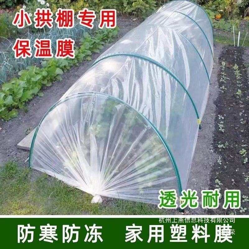 Factory Direct Sales of Agricultural Planting Small Arch Shed Film Plastic Film Small Arch Shed New Material Insulation and Cold Protection Vegetable Greenhouse
