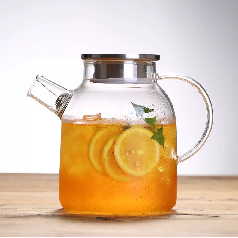 Glass teapot for home use, capacious set
