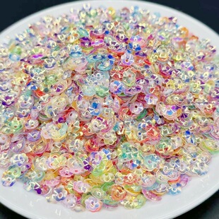 �羳���u����ɫ6mm��÷��Ƭ�CƬ�WƬ �ֹ�DIY���b�o���Ʒ���