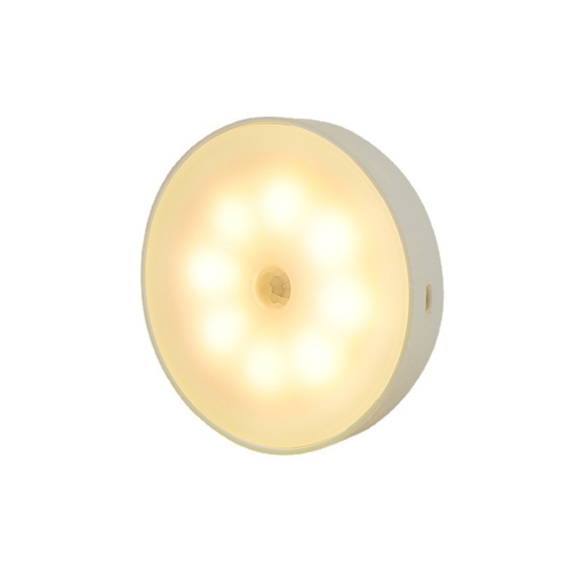 LED personalizado lámpara de noche dormitorio dormitorio dormitorio lámpara de sueño cabezal de la cama inducción corporal doméstica USB recargable lámpara de atmósfera