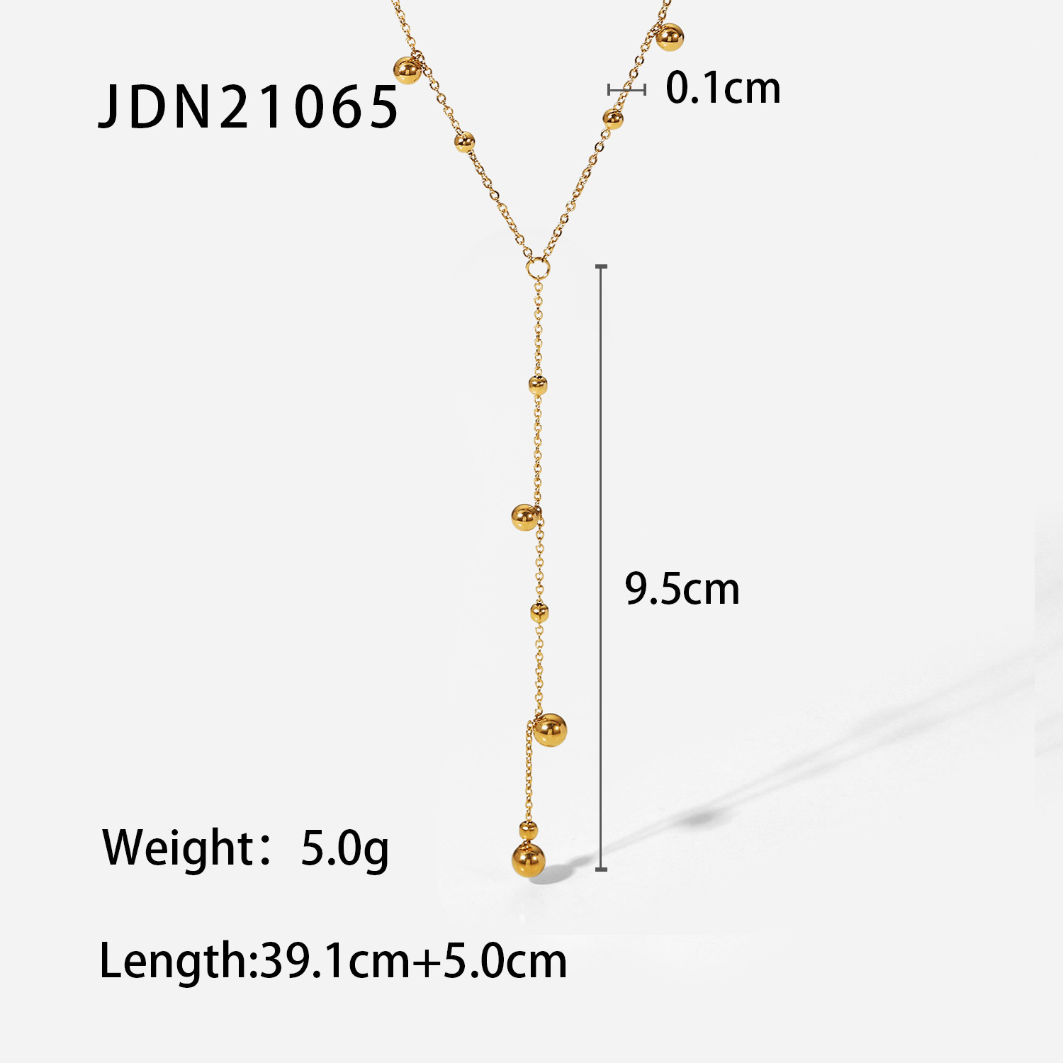 Ig-stil Einfacher Stil Einfarbig Titan Stahl Überzug 18 Karat Vergoldet Halskette Mit Anhänger display picture 5