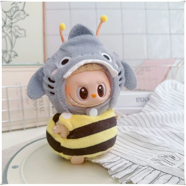 Gray gray little shark two-piece set