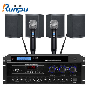 Runpu Conference Room Audio System/Audio Combination/Cinema Ktv Audio Amplifier Wireless Microphone Set