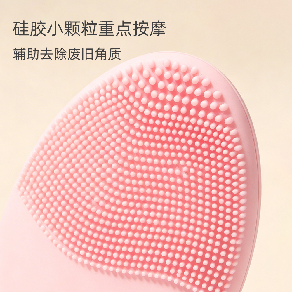 Cepillo de silicona de doble cara con cerdas suaves para lavar la cara, removedor de maquillaje portátil, cepillo limpiador de poros faciales, cepillo de limpieza con cerdas suaves al por mayor