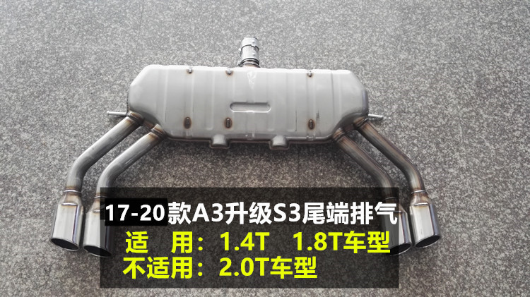 17-23 Audi A3 Modified S3/Rs3 Front Bumper Large Surround S3 Modified Rs3 Front Bumper Large Surround Rear Lip Wholesale