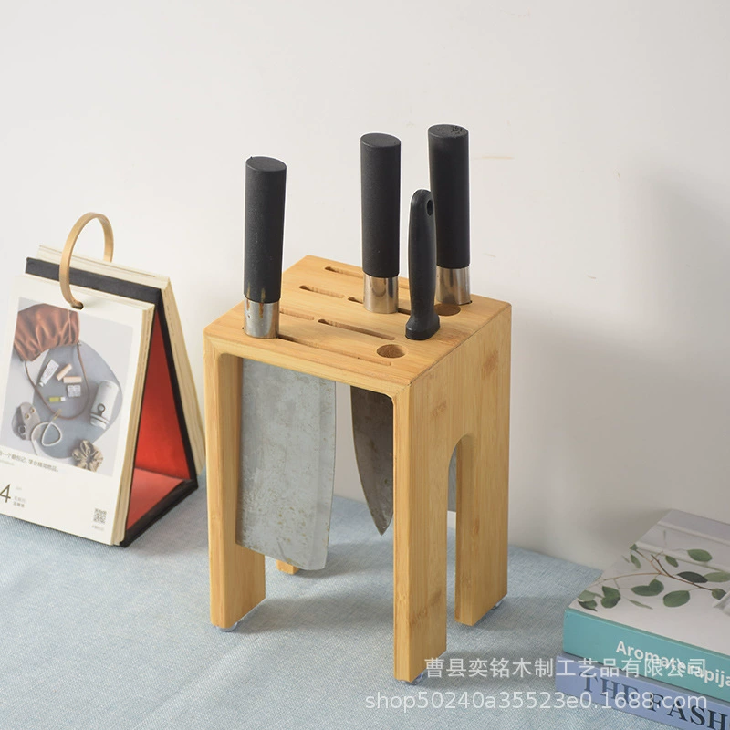 Деревянные ножи держатель для домашнего кухонного резака Классификация ножей Настольный кухонный нож держатель из цельного дерева