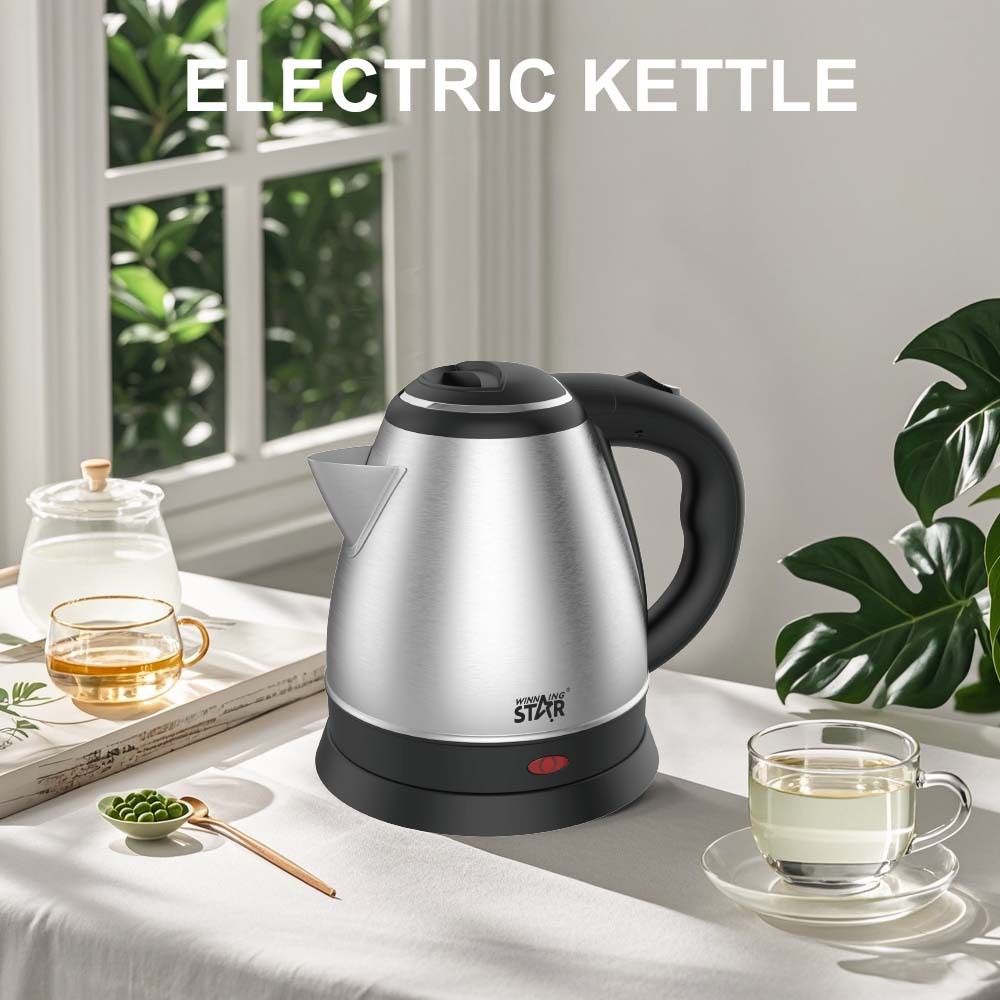 Estrella ganadora estándar británico estándar europeo 1.2L pequeño hogar agua hirviendo Hervidor eléctrico