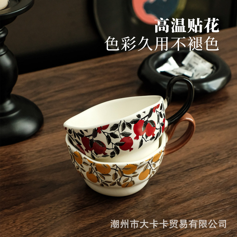 クリエイティブセラミック吊り耳ティーポットセット北欧風セラミック茶器セット家庭用コーヒーカップ皿ポットギフトセット|undefined