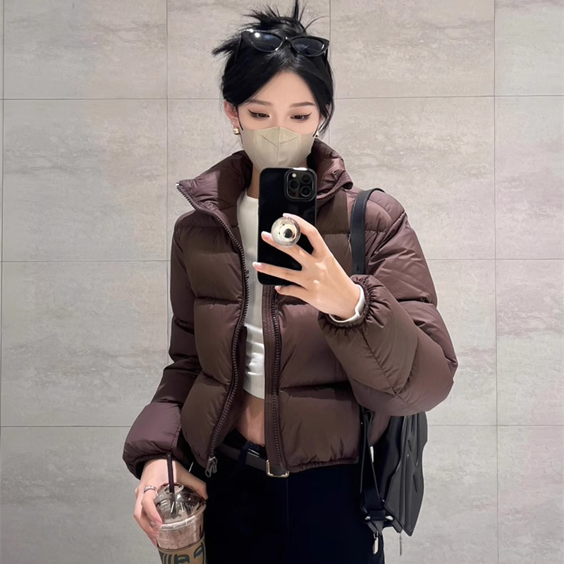 超好看短款羽绒棉服女冬季2024新款小个子韩版宽松时尚面包服外套