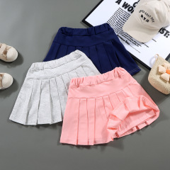 2023 Summer New Girls' Half-Body Skirt Children's Black Pleated Dance Dress Short Skirt Spring and Autumn Baby Stylish Skirt