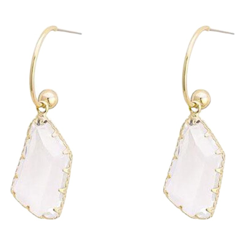 925 Sterling Silver Needle Korean New Earrings Crystal Pendant Women's Long Elegant Earrings Niche High-End Earrings for Women