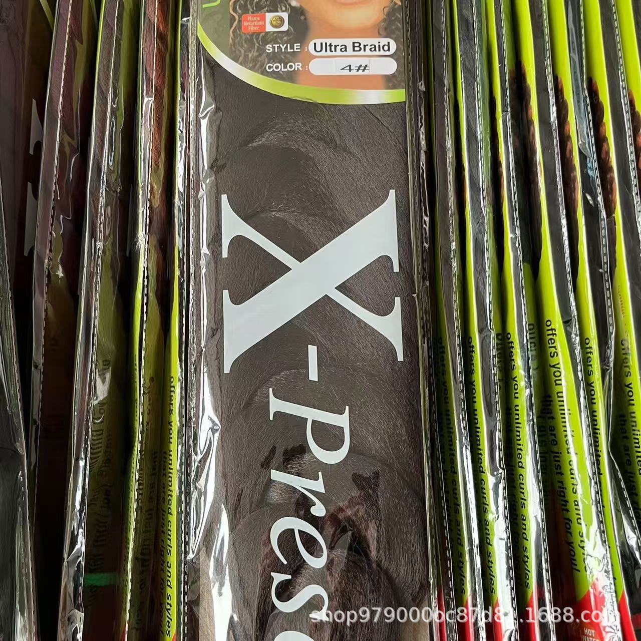Xpression Braids Hair fibra química Jacque gran trenza 165g trenza africana extensión de cabello sucio falso encontrado