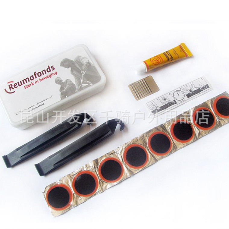 Bicycle inner tube tire repair glue film File bicycle tire repair removal tool plastic tire pry bar