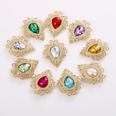 DIY輕奢高級感水滴型鑽扣 時尚包包手鍊項鍊服裝手工飾品配件材料